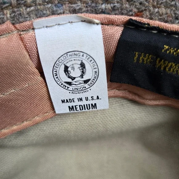 70s Vintage Brown Tweed Borsalino USA Union Made Casual Fedora Safari Wool Hat